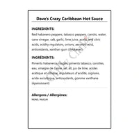 Dave’s Crazy Caribbean Hot Sauce - Hot Sauce