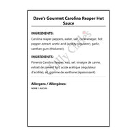 Dave’s Gourmet Carolina Reaper Hot Sauce - Hot Sauce