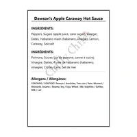 Dawson’s Apple Caraway Hot Sauce - Hot Sauce