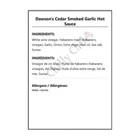Dawson’s Cedar Smoked Garlic Hot Sauce - Hot Sauce