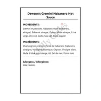 Dawson’s Cremini Habanero Hot Sauce - Hot Sauce