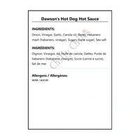 Dawson’s Hot Dog Hot Sauce - Hot Sauce