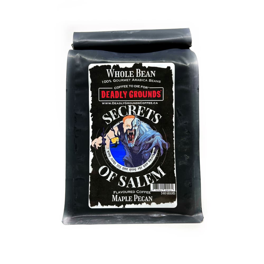 Deadly Grounds Secrets of Salem Maple Pecan Whole Bean - Other