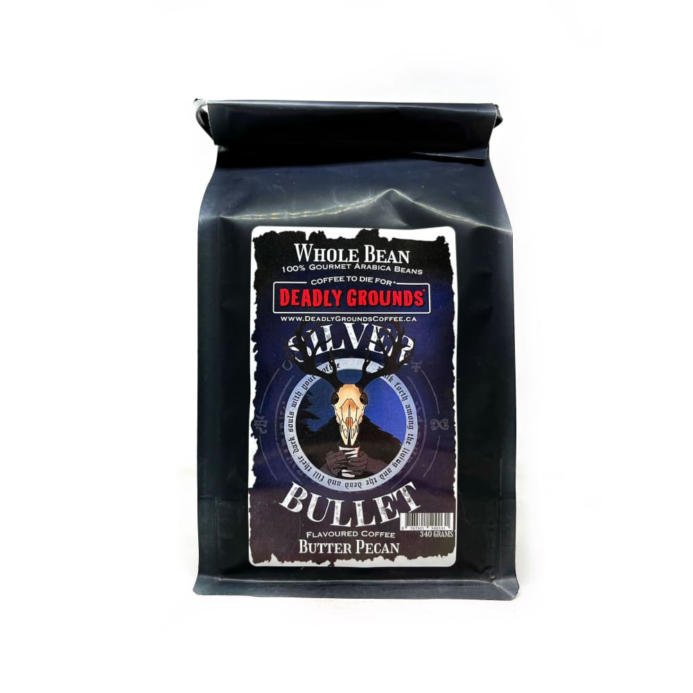 Deadly Grounds Silver Bullet Butter Pecan Coffee Whole Bean - Other