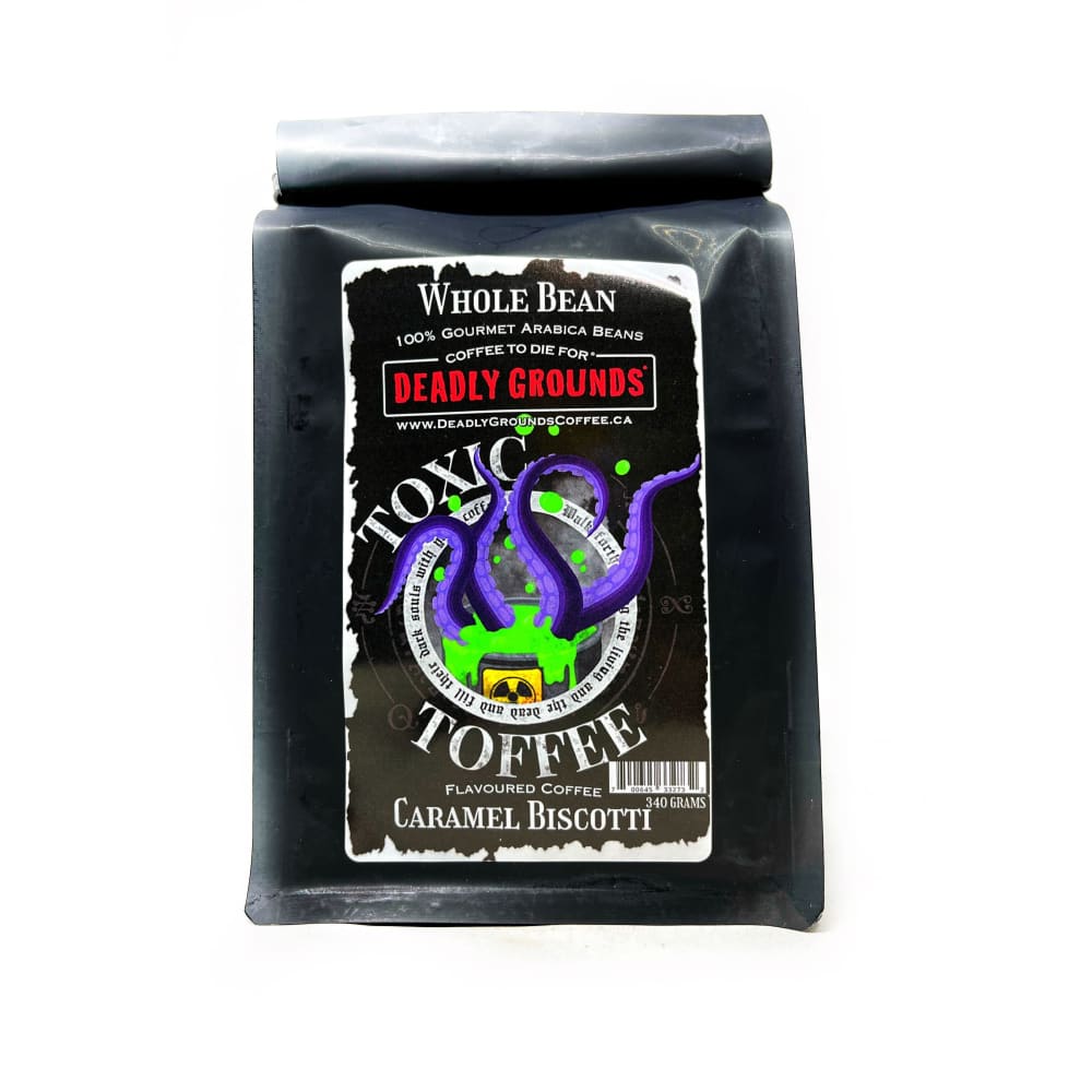 Deadly Grounds Toxic Toffee Coffee Whole Bean - Other