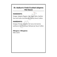 Dr. Assburn’s Fresh Crushed Jalapeno Hot Sauce - Hot Sauce