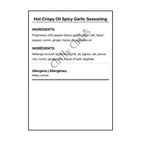 Hot Crispy Oil Spicy Garlic Seasoning - Bilingual Ingredients