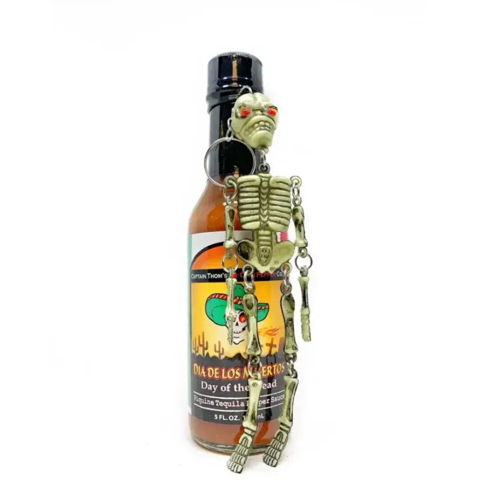 Day Of The Dead Hot Sauce with Skeleton Key Chain - Main Image
