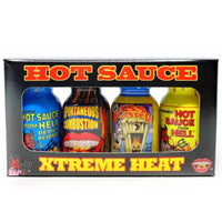 Xtreme Heat 4 Mini Bottles Hot Sauce - Main Image