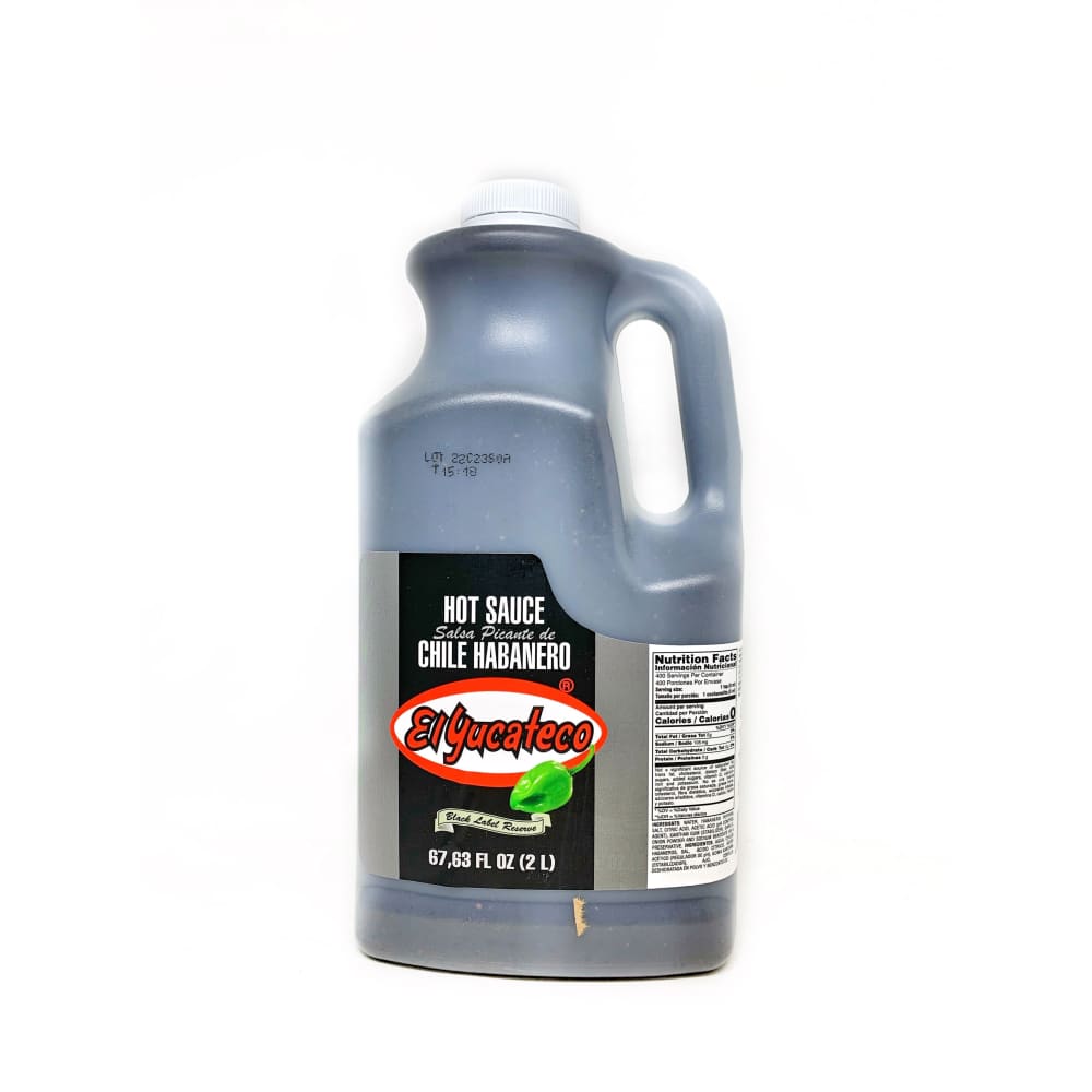 El Yucateco Black Label Hot Sauce Half Gallon Chilly Chiles