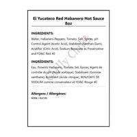El Yucateco Red Habanero Hot Sauce 8oz - Hot Sauce