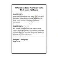El Yucateco Salsa Picante de Chile Black Hot Sauce - Hot Sauce