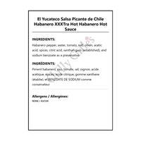 El Yucateco Salsa Picante de Chile Habanero XXXTra Hot Habanero Hot Sauce - Hot Sauce
