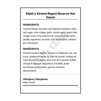 Elijah’s Xtreme Regret Reserve Hot Sauce - Hot Sauce