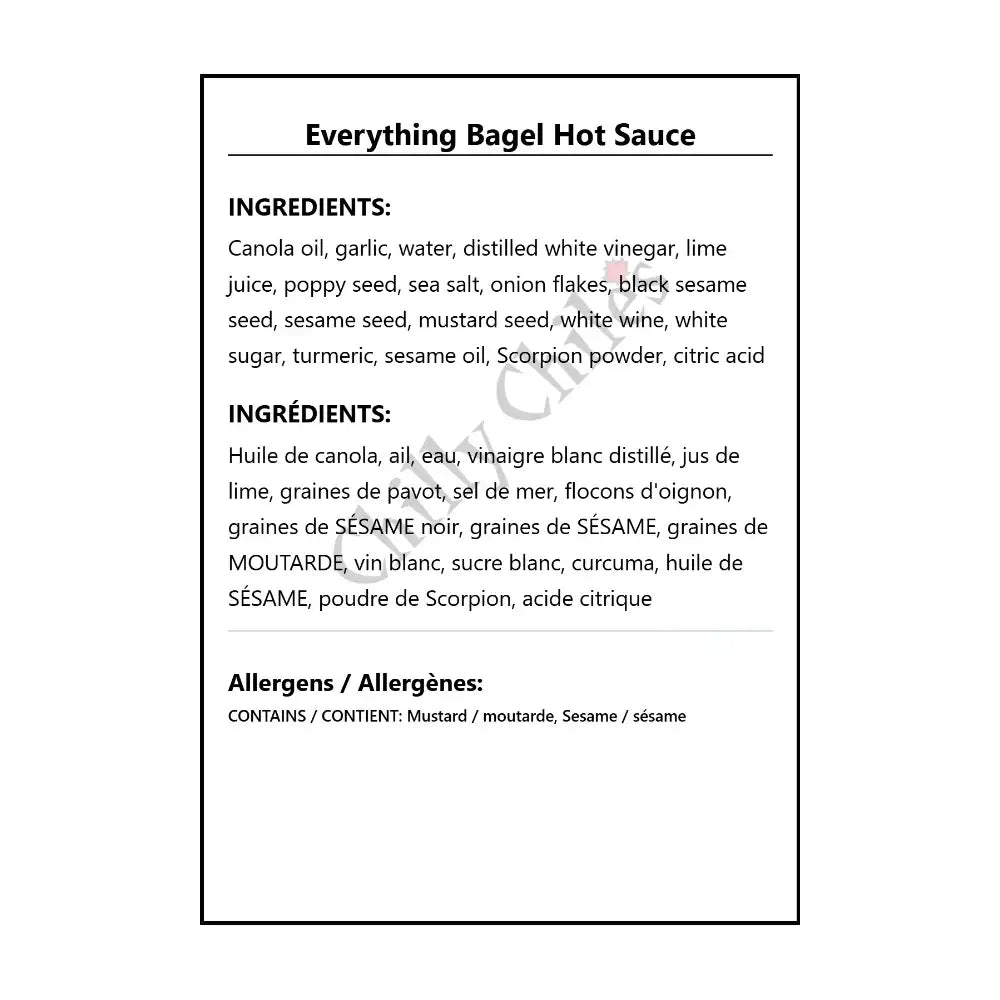 Everything Bagel Hot Sauce - Hot Sauce