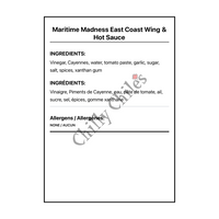 Maritime Madness East Coast Wing & Hot Sauce - Canadian Nutrition Facts