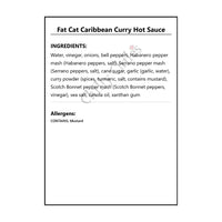 Fat Cat Caribbean Curry Hot Sauce - Hot Sauce