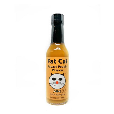 Fat Cat Papaya Pequin Passion Hot Sauce - Hot Sauce