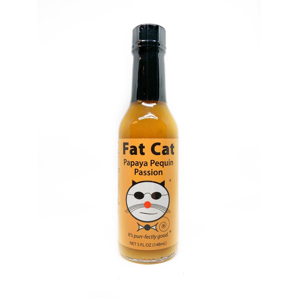 Fat Cat Papaya Pequin Passion Hot Sauce - Hot Sauce