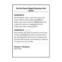 Fat Cat Peach Maple Bourbon Hot Sauce - Hot Sauce