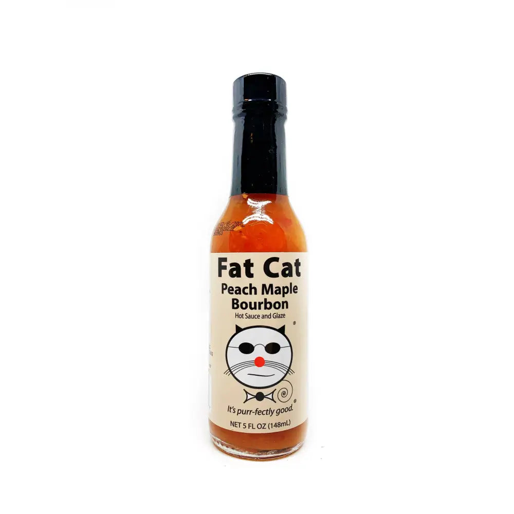 Fat Cat Peach Maple Bourbon Hot Sauce - Hot Sauce