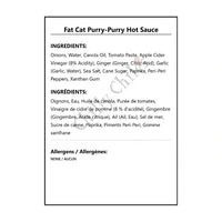 Fat Cat Purry-Purry Hot Sauce - Hot Sauce