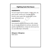 Fighting Cock Hot Sauce - Hot Sauce