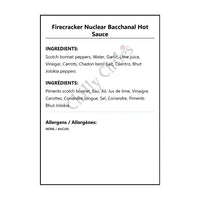 Firecracker Nuclear Bacchanal Hot Sauce - Hot Sauce