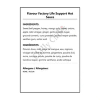 Flavour Factory Life Support Hot Sauce - Hot Sauce