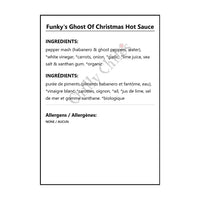 Funky’s Ghost Of Christmas Hot Sauce - Hot Sauce