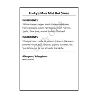 Funky’s Mars Mist Hot Sauce - Hot Sauce