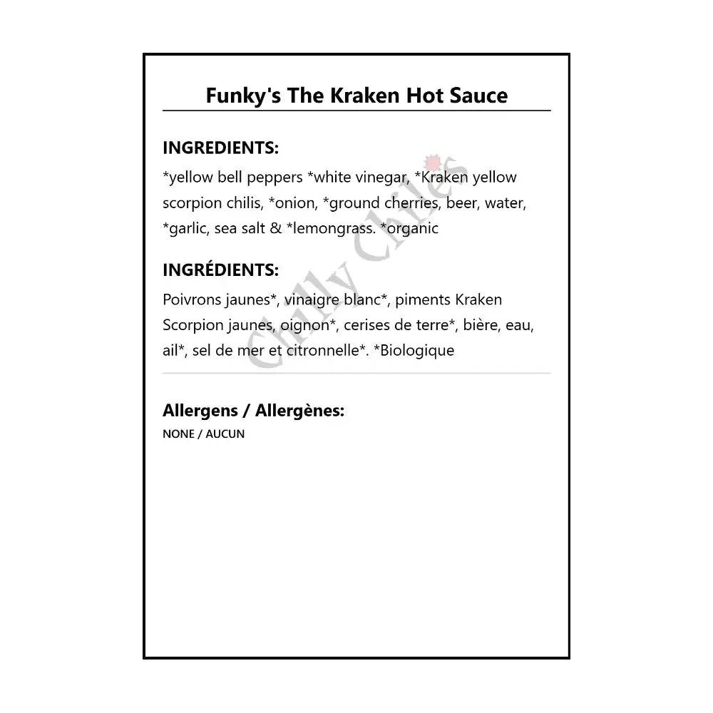 Funky’s The Kraken Hot Sauce - Hot Sauce