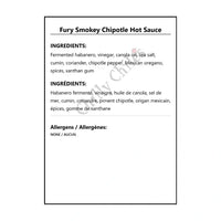 Fury Smokey Chipotle Hot Sauce - Hot Sauce