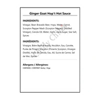 Ginger Goat Hop’t Hot Sauce - Hot Sauce