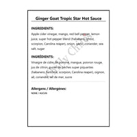Ginger Goat Tropic Star Hot Sauce - Hot Sauce