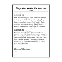 Ginger Goat We Got The Beets Hot Sauce - Hot Sauce