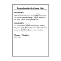 Gringo Bandito Hot Sauce 10 oz - Hot Sauce