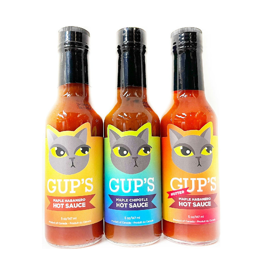 Gup's Tasty Trilogy Hot Sauce Variety 3-pk