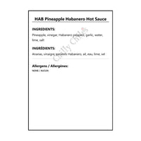 HAB Pineapple Habanero Hot Sauce - Hot Sauce