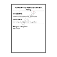 Halifax Honey Red Lava Extra Hot Honey - Condiments