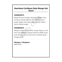 Heartbeat Caribbean Style Mango Hot Sauce - Hot Sauce