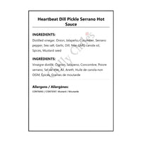 Heartbeat Dill Pickle Serrano Hot Sauce - Hot Sauce