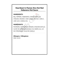 Heartbeat In Flames Xtra Hot Red Habanero Hot Sauce - Hot Sauce