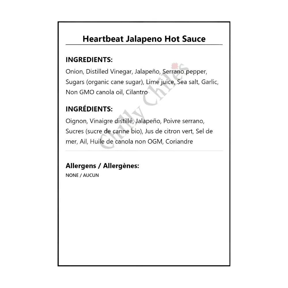 Heartbeat Jalapeno Hot Sauce - Hot Sauce