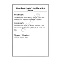 Heartbeat Poirier’s Louisiana Hot Sauce - Hot Sauce