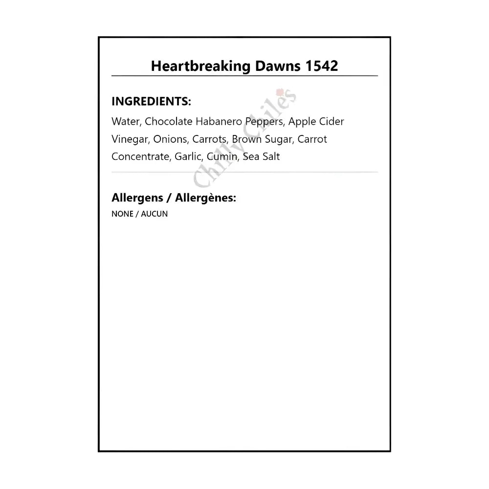 Heartbreaking Dawns 1542 - Hot Sauce