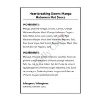 Heartbreaking Dawns Mango Habanero Hot Sauce - Hot Sauce