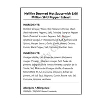 Hellfire Doomed Hot Sauce with 6.66 Million SHU Pepper Extract - Hot Sauce