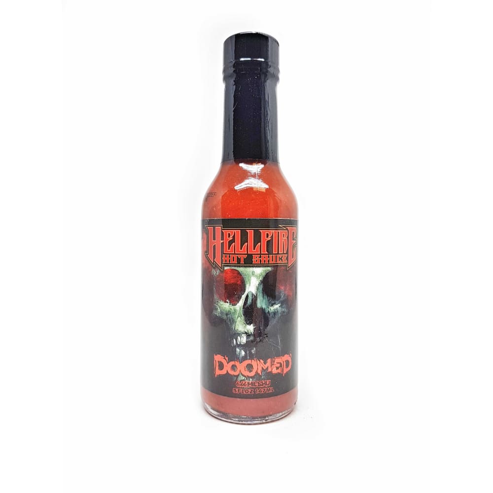 Hellfire Doomed Hot Sauce with 6.66 Million SHU Pepper Extract - Hot Sauce
