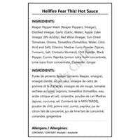 Hellfire Fear This! Hot Sauce - Hot Sauce